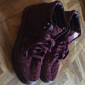 Vans SK-8 hi Monocrome high top maroon
